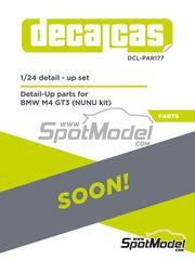 Decalcas: Detail up set 1/24 scale - BMW M4 GT3 - 3D printed parts - for Nunu reference PN24045