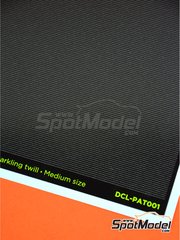 Decalcas: Carbon fiber decal - Carbon fiber sparkling twill medium size - water slide decals image