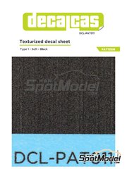 Decalcas: Decals 1/20 scale - Texturized pattern - type 1 - Soft - water slide decals