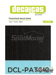 Decalcas: Decals 1/12 scale - Texturized pattern - type 1 - Coarse - water slide decals