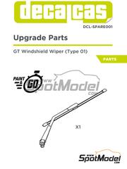 Decalcas: Spare part 1/24 scale - Wiper - resin parts - for Decalcas reference DCL-PAR003, or Revell references REV07041 and 85-4418 - 1 units