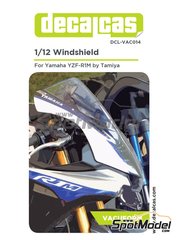 Decalcas: Vacuformado escala 1/12 - Yamaha YZF-R1M - piezas vacuformadas - para las referencias de Tamiya TAM14133, HC-14133 y TMY14133
