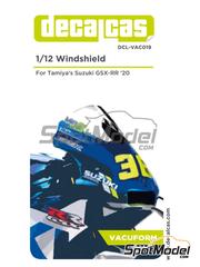 Decalcas: Vacuum formed parts 1/12 scale - Suzuki GSX-RR - vacuum formed parts and water slide decals - for Tamiya reference TAM14139