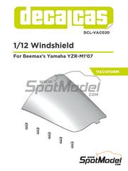 Decalcas: Vacuformado escala 1/12 - Yamaha YZR-M1 2007 - piezas impresas en 3D y piezas vacuformadas - para la referencia de Beemax Model Kits BX13002