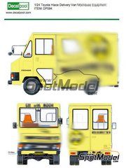 Decalpool: Marking / livery 1/24 scale - Toyota Hiace sponsored by Mooneyes Equipment - water slide decals and assembly instructions - for Tamiya reference TAM24332