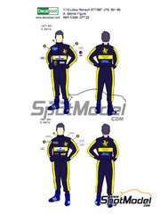 Decalpool: Marking / livery 1/12 scale - Ayrton Senna Lotus Team sponsored by John Player Special - Ayrton Senna da Silva (BR) - FIA Formula 1 World Championship 1985 and 1986 - water slide decals