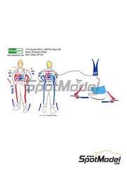 Decalpool: Marking / livery 1/12 scale - Kevin Schwantz Suzuki Pepsi Team - Kevin Schwantz (US) - Motorcycle World Championship 1988 - water slide decals and assembly instructions - for Fujimi references FJ141435 and 14143, or Tamiya references TAM14122, TAM14123 and TAM14124
