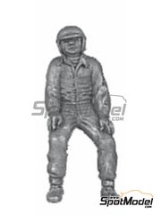 Denizen: Figure 1/43 scale - Sitting on wheel, earlier helmet