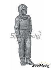 Denizen RD29 Standing Racing Driver Unpainted Metal Figurine 1/43 Scale 