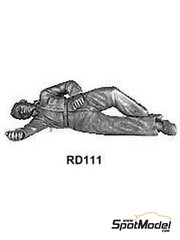 Unpainted Metal Figurine 1/43 Scale Denizen RD68 Motorsport Flag Marshall 