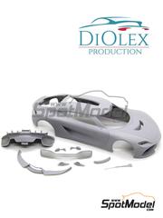 DiOlex Production: Car scale model kit 1/24 scale - Koenigsegg Gemera - 3D printed parts and vacuum formed parts