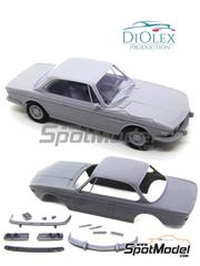 DiOlex Production: Car scale model kit 1/24 scale - BMW 3.0 CSI E9 - 3D printed parts and vacuum formed parts