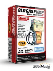 Doozy Modelworks: Scale model kit 1/24 scale - Old gas pump single hose - Type C - resin parts and water slide decals - 1 units image