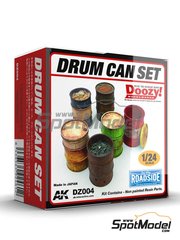 Doozy Modelworks: Scale model kit 1/24 scale - Drum can set - resin parts