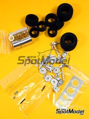 EJan: Detail 1/20 scale - Lotus Type 78 and 79 + Tyrrell P34 : Rain tyres + detail up - photo-etched parts, metal pieces and turned metal parts