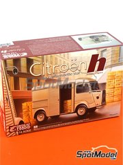 Ebbro: Van scale model kit 1/24 scale - Citron Type H Van - photo-etched parts, plastic parts, rubber parts, water slide decals, other materials and assembly instructions