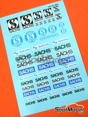 El Torito: Logotypes 1/24 scale - Sachs - water slide decals manufactured with digital technology