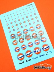 El Torito: Logotypes 1/24 scale - Gulf - water slide decals manufactured with digital technology