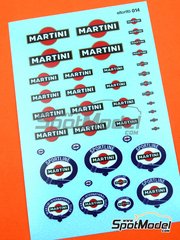 El Torito: Logotypes 1/24 scale - Martini - water slide decals manufactured with digital technology