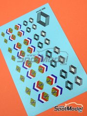 El Torito: Logotipos escala 1/24 - Renault 1960 - 1970 - calcas de agua fabricadas con tecnologa digital