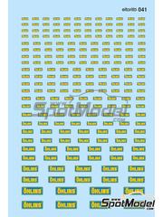 El Torito: Logotypes 1/24 scale - Ohlins - water slide decals manufactured with digital technology