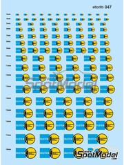 El Torito: Logotypes 1/24 scale - Bilstein Gas Pressure Shock Absorbers - water slide decals manufactured with digital technology