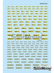 El Torito: Logotypes 1/24 scale - Carello - water slide decals manufactured with digital technology image