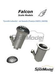Falcon Scale Models: Air funnel 1/20 scale - Tyrrell Ford P34 - 3D printed parts - for Tamiya references TAM20053 and TAM20058 - 10 + 10 units