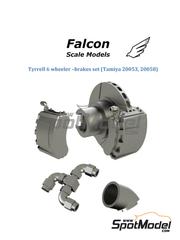 Falcon Scale Models: Set de mejora y detallado escala 1/20 - Tyrrell Ford P34 1976 - piezas impresas en 3D y otros materiales - para las referencias de Tamiya TAM20053 y TAM20058