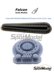 Falcon Scale Models: Cadena escala 1/12 - Honda CBR1000RR-R Fireblade SP - piezas impresas en 3D - para las referencias de Tamiya TAM14138 y TAM14141