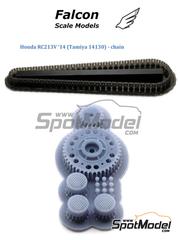 Falcon Scale Models: Chain set 1/12 scale - Honda RC213V - 3D printed parts - for Tamiya reference TAM14130