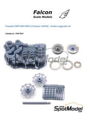 Falcon Scale Models: Brakes 1/12 scale - Yamaha FZR750R OW01 - 3D printed parts, metal parts, other materials and assembly instructions - for Tamiya reference TAM14058