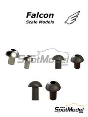 Falcon Scale Models: Remaches escala 1/12 - Tornillos para carenados de moto - piezas impresas en 3D - 49 + 49 unidades