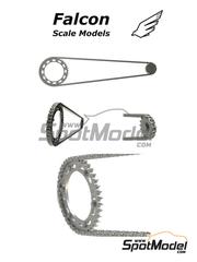 Falcon Scale Models: Cadena escala 1/12 - Honda CBR1000RR-R Fireblade SP - piezas impresas en 3D - para las referencias de Tamiya TAM14138 y TAM14141 - 1 unidades