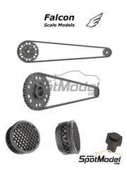 Falcon Scale Models: Chain set 1/12 scale - Honda RC213V - 3D printed parts - for Tamiya reference TAM14130