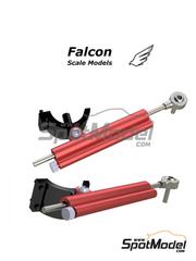 Falcon Scale Models: Detalle escala 1/12 - Amortiguador de direccin para Yamaha YZR M1 2004 - piezas impresas en 3D - para las referencias de Tamiya TAM14098 y TAM14100