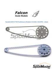 Falcon Scale Models: Cadena escala 1/12 - Suzuki GSX-R 750 Yoshimura - piezas impresas en 3D - para las referencias de Fujimi FJ141268 y 14126 - 1 unidades
