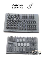 Falcon Scale Models: Detalle escala 1/12 - Set detallado para sistemas de freno de motos - piezas impresas en 3D y manual de instrucciones