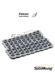 Falcon Scale Models: Clamps - Coolant hose clamps - 3D printed parts - 54 units