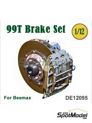 Fat Frog Models: Frenos escala 1/12 - Juego de frenos para Lotus Honda 99T 1987 - piezas impresas en 3D - para las referencias de Beemax Model Kits BX12001, NU-12001 y  BX12001