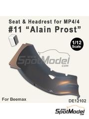 Fat Frog Models: Seat 1/12 scale - McLaren Honda MP4/4 (Beemax) #11 - Alain Prost (FR) 1988 - 3D printed parts - for Beemax Model Kits reference BX12002 - 1 units
