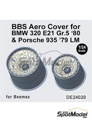 Fat Frog Models: Detalle escala 1/24 - Cubierta aerodin�mica BBS BMW 320 E21 Grupo 5 1980 & Porsche 935 1979 LM - piezas impresas en 3D - para las referencias de Beemax Model Kits BX24028 y BX24036 - 2 + 2 unidades