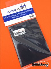 Flex i File: Lijas - Micro Finishing Cloth Abrasive Sheets Refill - grano 3200 - 2 unidades