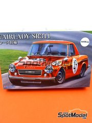 Fujimi: Car scale model kit 1/24 scale - Datsun Fairlady SR311 #49 - plastic parts, rubber parts, water slide decals, assembly instructions and painting instructions image