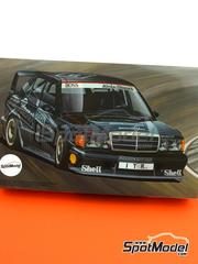 Fujimi: Car scale model kit 1/24 scale - Mercedes-Benz 190E 2.5-16 Evolution II sponsored by K�nig Pilsener, Boss #8 - Klaus Ludwig (DE) - DTM - Deutsche Tourenwagen Masters 1991 - plastic parts, rubber parts, water slide decals, assembly instructions and painting instructions