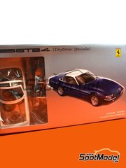 Fujimi: Car scale model kit 1/24 scale - Ferrari 365 GTB/4 Daytona Speciale - plastic parts, rubber parts, water slide decals, assembly instructions and painting instructions image