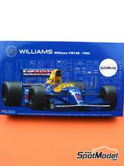 Fujimi: Car scale model kit 1/20 scale - Williams Renault FW14B Williams Grand Prix Engineering Team sponsored by Canon #5, 6 - Nigel Ernest James Mansell (GB), Riccardo Patrese (IT) - British Formula 1 Grand Prix 1992 - plastic parts, rubber parts, water slide decals, assembly instructions, painting instructions and does NOT include tobacco sponsor decals