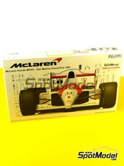 Fujimi: Car scale model kit 1/20 scale - McLaren Honda MP4/6 McLaren Racing Limited Team sponsored by Marlboro #1, 2 - Ayrton Senna da Silva (BR), Gerhard Berger (AT) - San Marino Formula 1 Grand Prix 1991 - plastic model kit