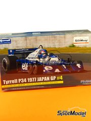 Fujimi: Car scale model kit 1/20 scale - Tyrrell Ford P34 Tyrrell Racing Team sponsored by ELF #4 - Patrick Depailler (FR) - Japanese Formula 1 Grand Prix 1977 - plastic model kit