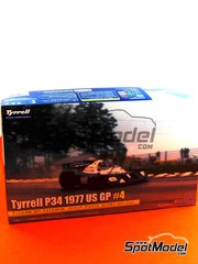 Fujimi: Car scale model kit 1/20 scale - Tyrrell Ford P34 Six Wheels Tyrrell Racing Team sponsored by ELF #4 - USA - United States of America Formula 1 Grand Prix 1977